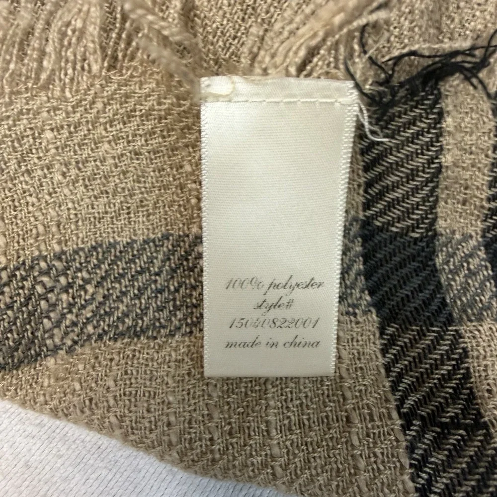 Rustic Western Brown Black Scarf